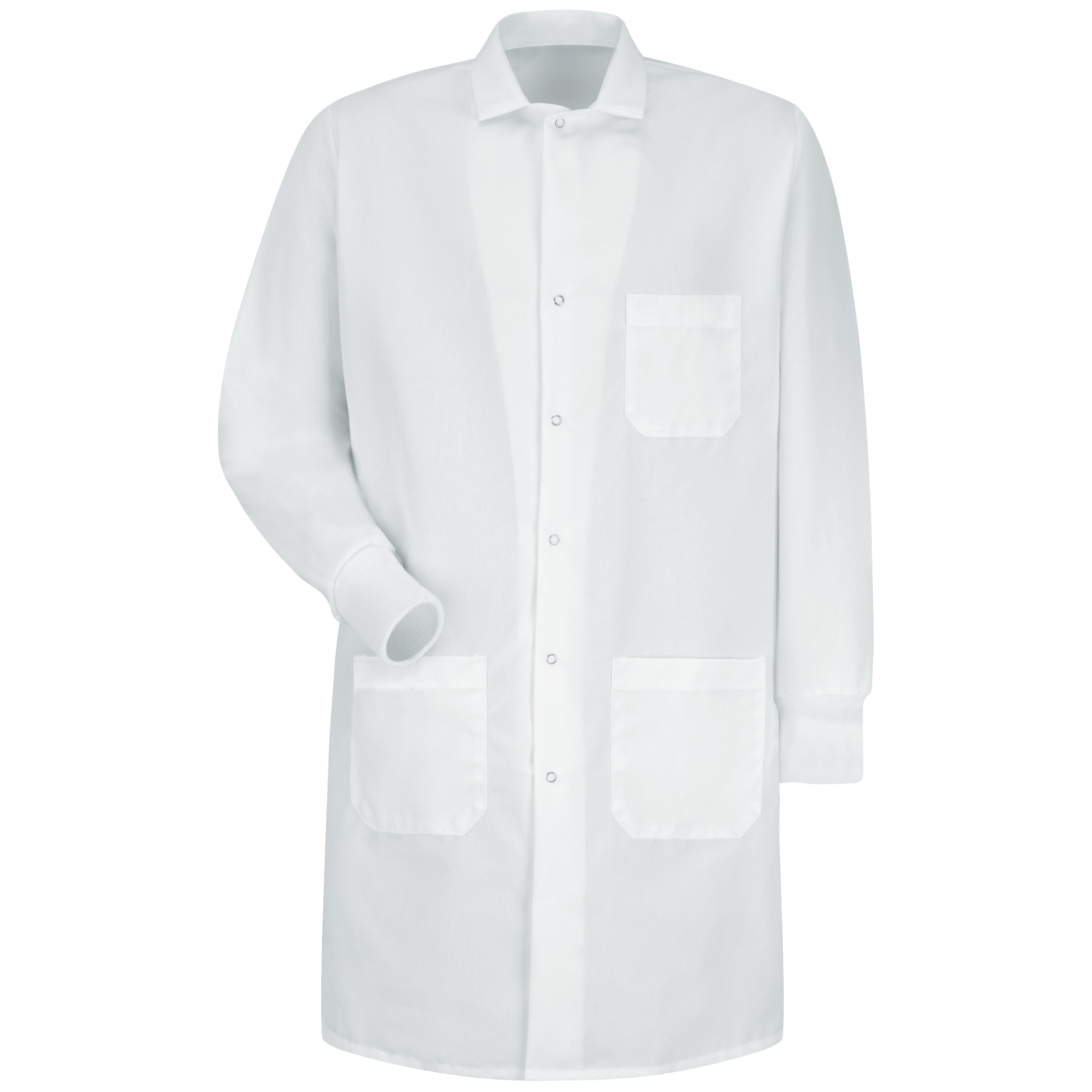 Unisex Specialized Cuffed Lab Coat with Exterior Pocket-Red Kap