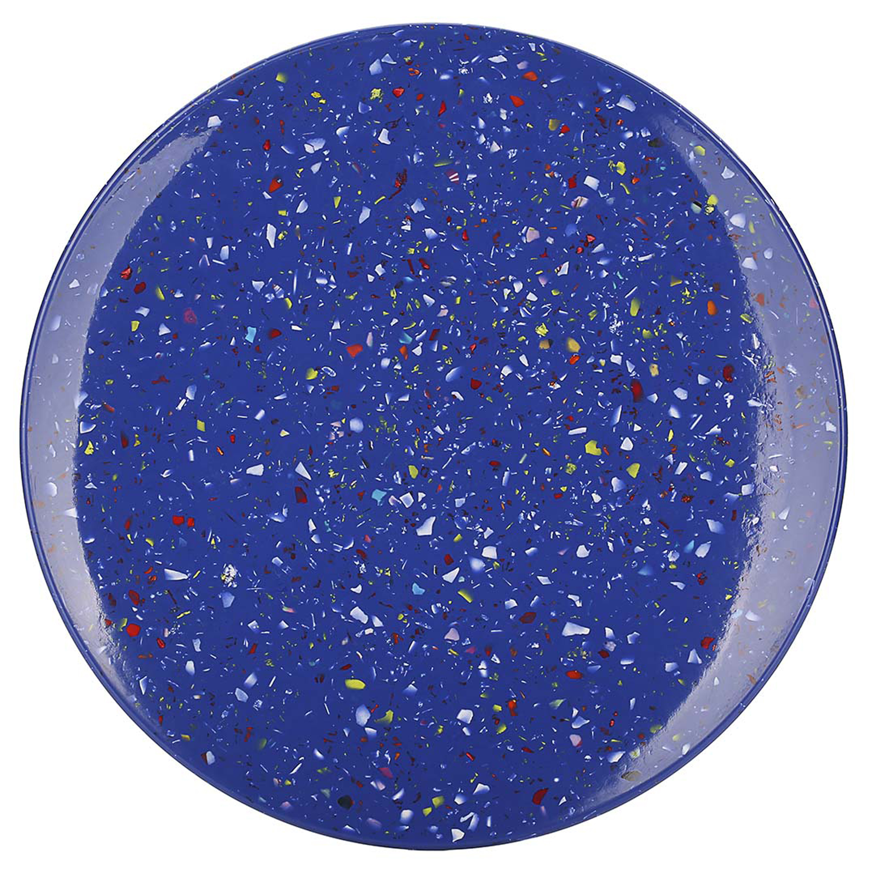 Confetti Salad Plate, Blue slideshow image 8 Confetti Salad Plate, Blue slideshow image 8