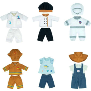 Doll Clothing Set, 15", Set of 6 Professions