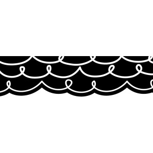 Core Decor Loop-de-Loop on Black EZ Border, 48 Feet