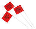Marking and Warning Tapes and Chains Plastic Steel Black on Red