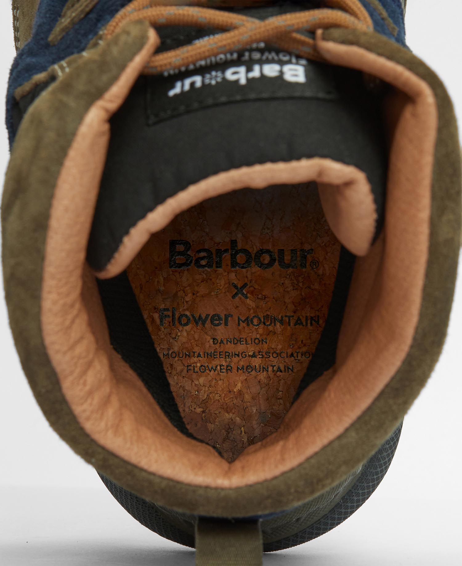 Barbour x Flower Mountain Back Country Uni Mid Trainers image number 5
