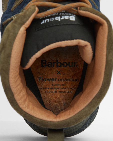 Barbour x Flower Mountain Back Country Uni Mid Trainers