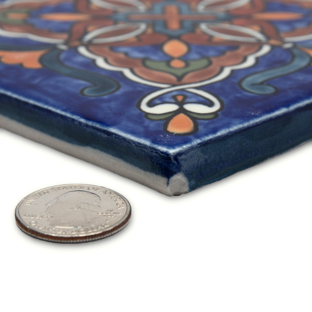 Provincial Deco Prado 6 in. x 6 in. Porcelain Wall Tile