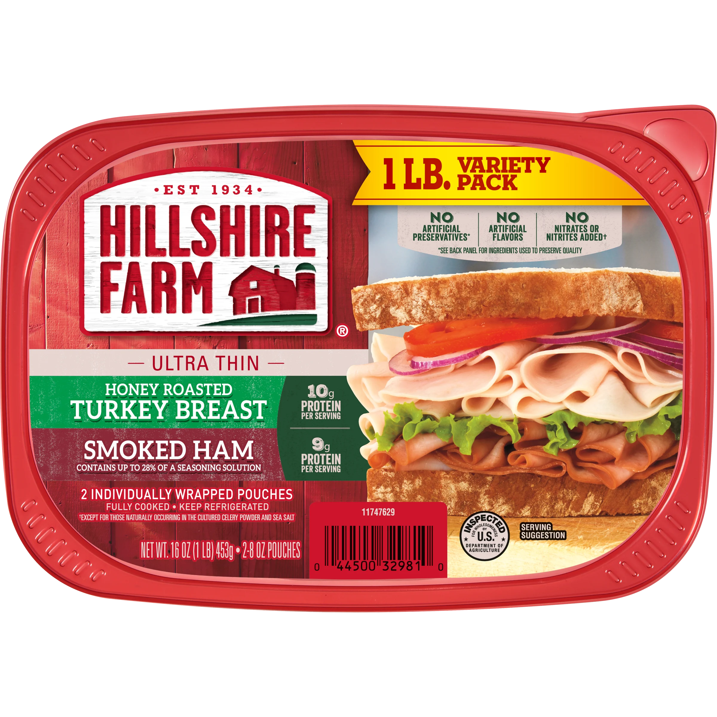 Ultra Thin Honey Roasted Turkey Breast & Smoked Ham Variety Pack