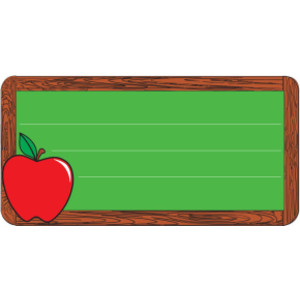 Chalkboard Nametags, 1-5/8" x 3-1/4" , Pack of 36