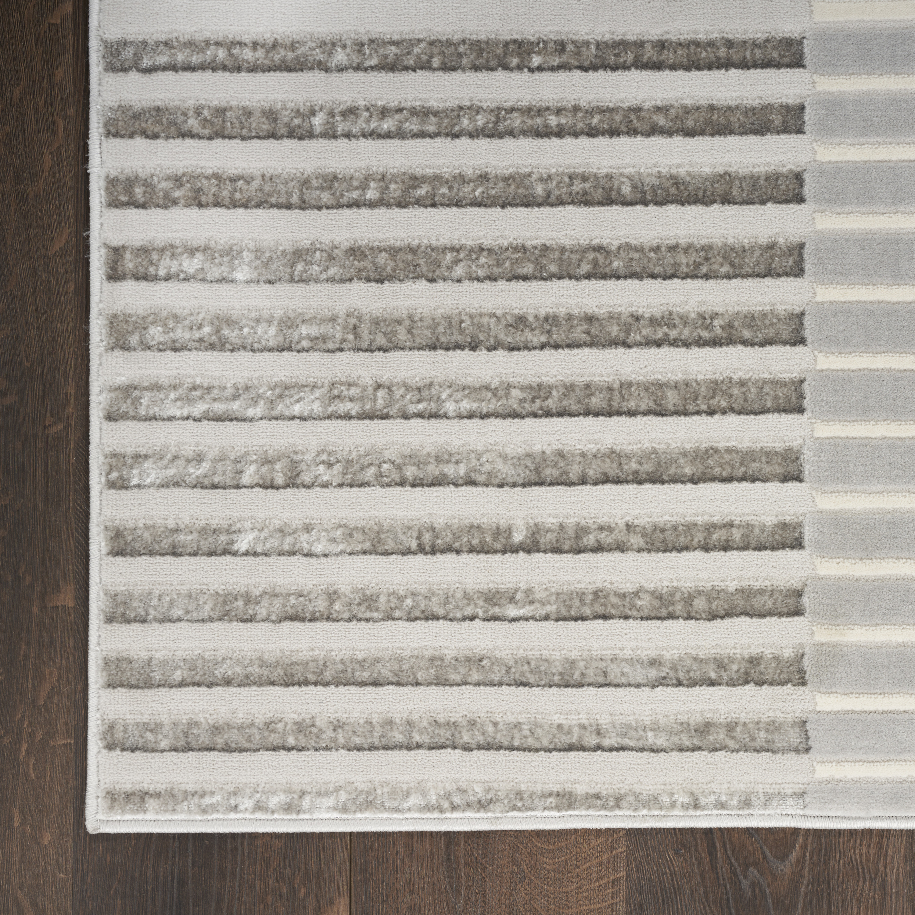 Nourison Splash 9' x 12' Silver Grey Modern Indoor Rug