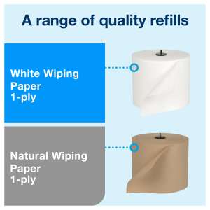 Tork, W6, Mechanical Roll Towel Dispenser, Black