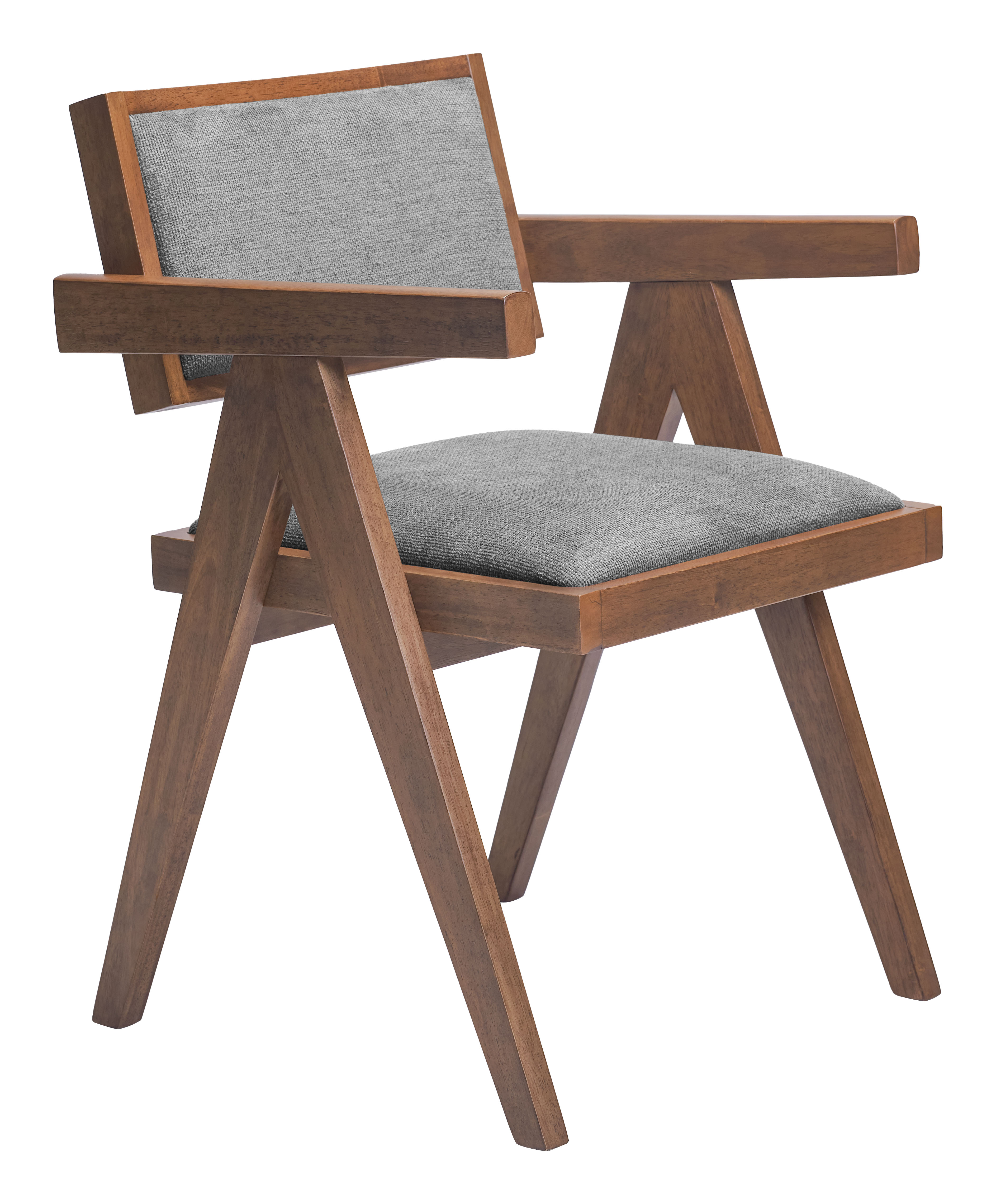 Delhi Dining Chair (Set of 2) Gray & Walnut product image