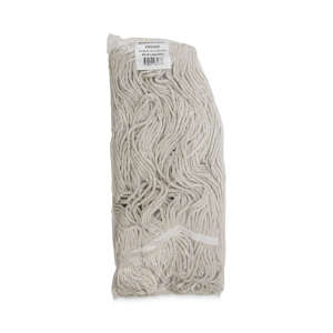 Boardwalk, Pro Loop Cotton Looped-End Wet Mop Head with 1" Headband, 24 oz, White