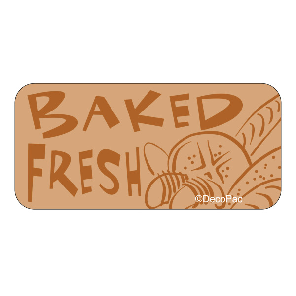 Baked Fresh Label PhotoCake® Edible Image® Merchandising Label