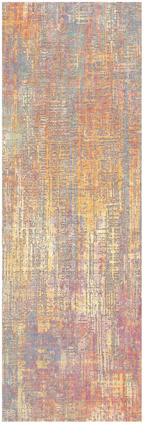 Nourison Botanical Washables 2' x 6' Multicolor Modern Indoor Rug