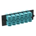 Opticom® Fiber Optic Adapter Panel, Multimode (OM3/4), (12) LC Duplex Adapters for 24-Strand Fiber