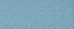 Design Positive 3D Bleu Baltique 03 8×20 Facettes Decorative Tile