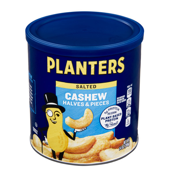 PLANTERS(r) Cashews Halves And Pieces 12/14oz . C1C1 - Front Center In Package (Hi Res)