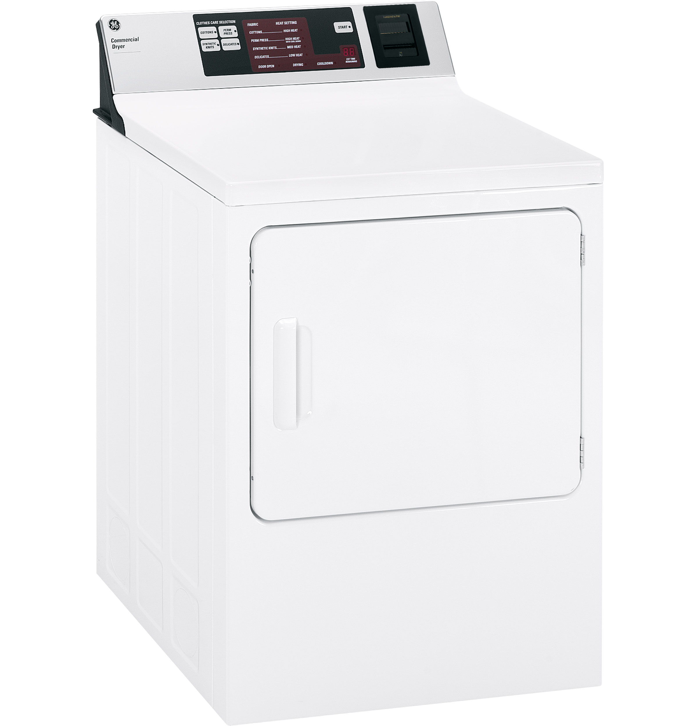 GE® Commercial Smart Card Gas Dryer