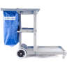 Carlisle, Long Platform Janitorial Cart, Gray