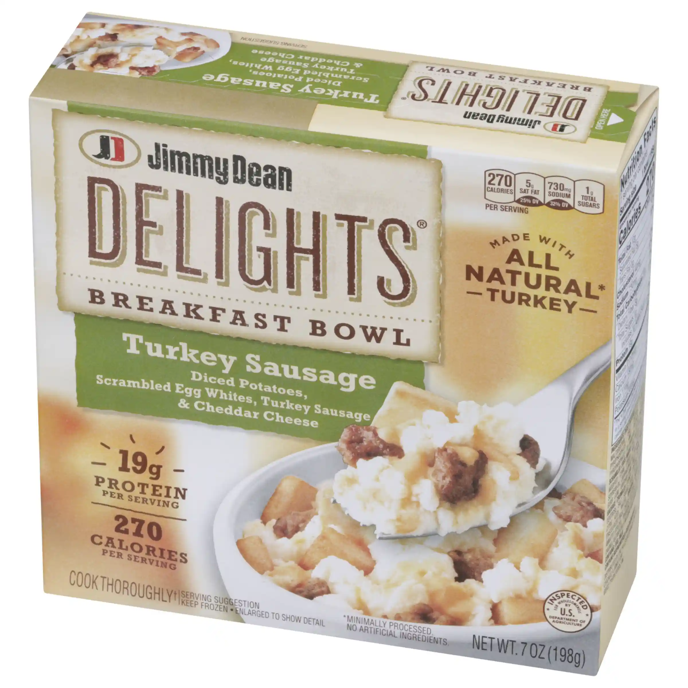  Jimmy Dean Delights Breakfast Bowl, Turkey Sausage_image_2