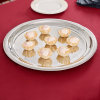12 ⅜-inch Elegant Reflections round stainless steel serving tray