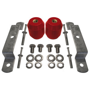 Busbar, Buss Bar Shelter Attachment Hardware Kit, Polyester (Insulators), Stainless Steel (Hardware), 1 Ea.