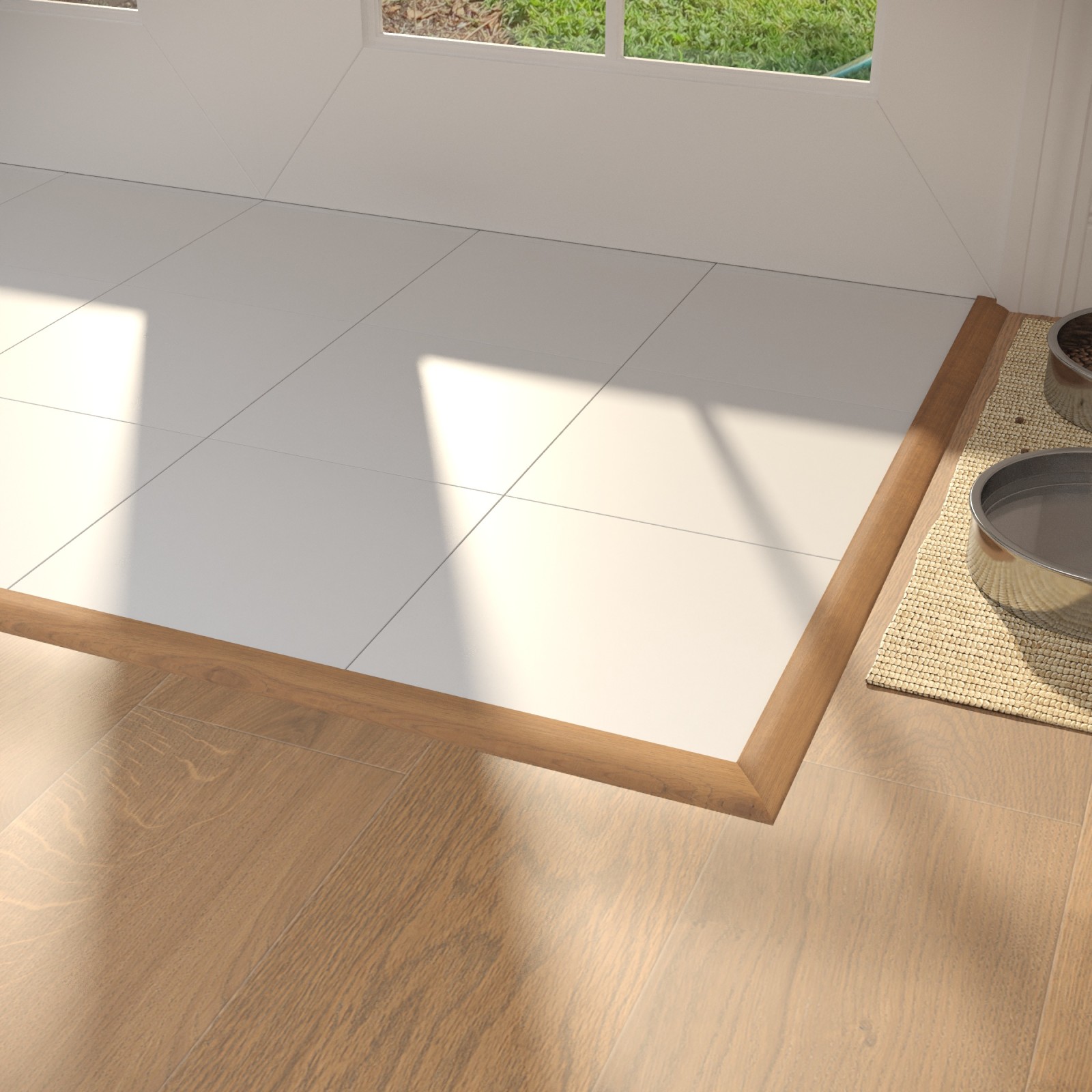 Burgundy Blend Cali Hardwoods Reducer Flush view 2