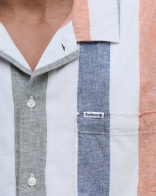 Clearwell Striped Short-Sleeved Shirt Whisper White
