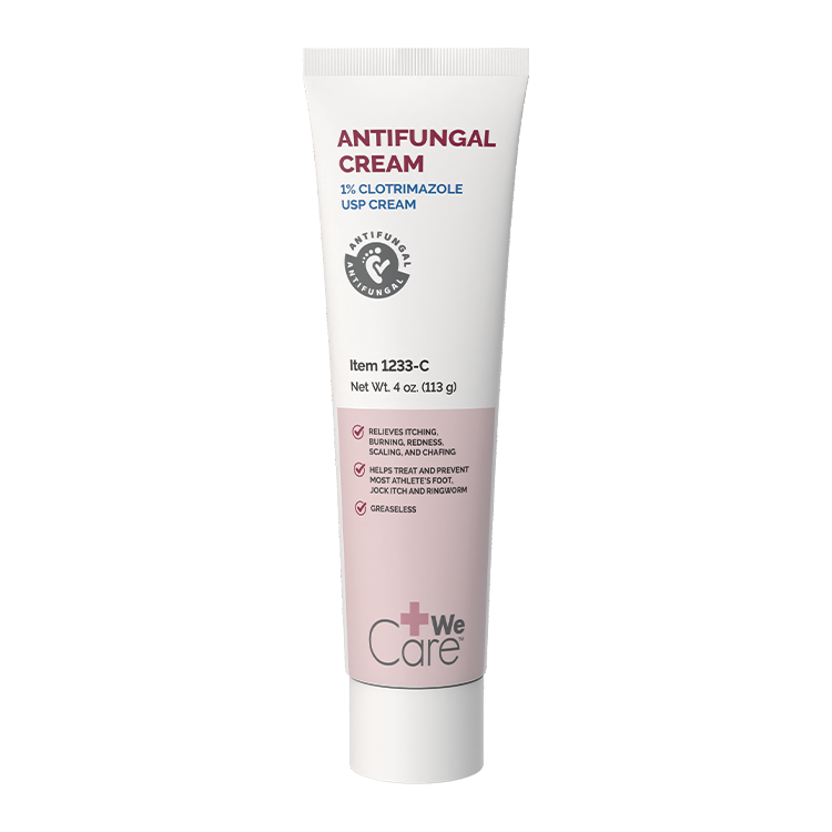 Antifungal 1% Clotrimazole USP Cream 4 oz. Tube - 1233