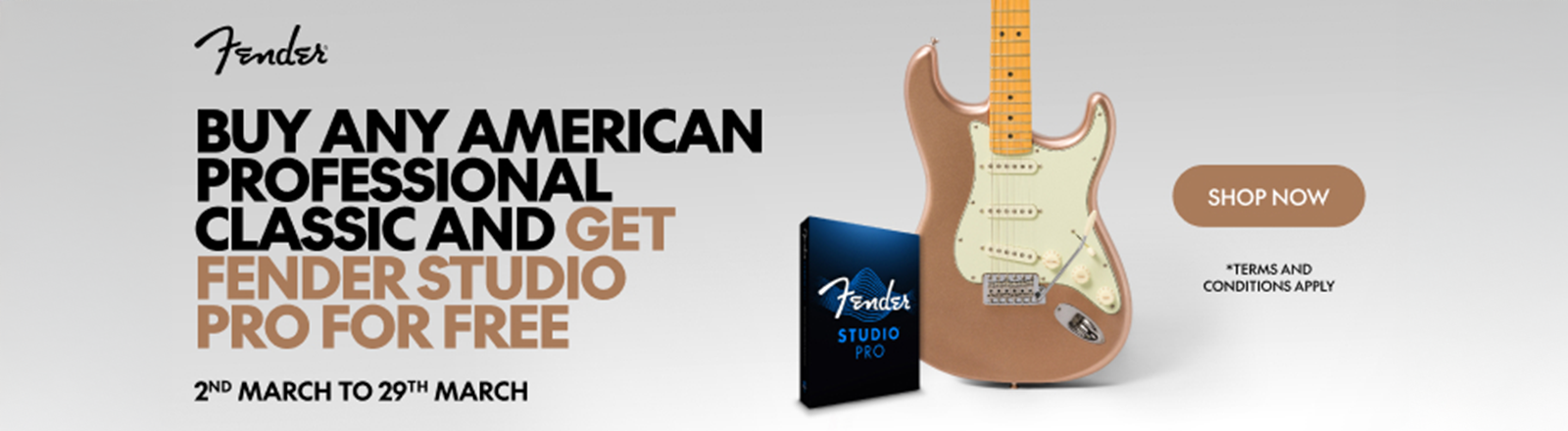 Fender American Professional Classic + Studio Pro kampanjefoto