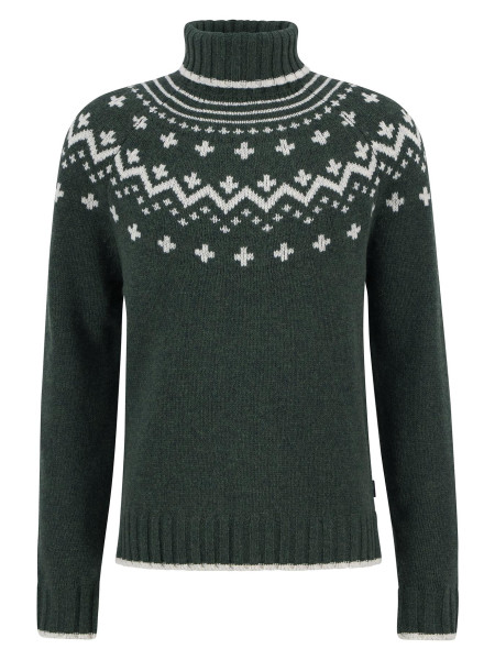 Maglione Hewton con collo alto con risvolto e motivo Fair Isle