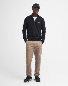 Essential Half-Zip Sweatshirt Black-Pewter