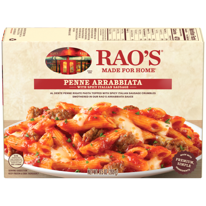 Penne Arrabbiata with Spicy Italian Sausage Frozen Meal, 9.5 oz
