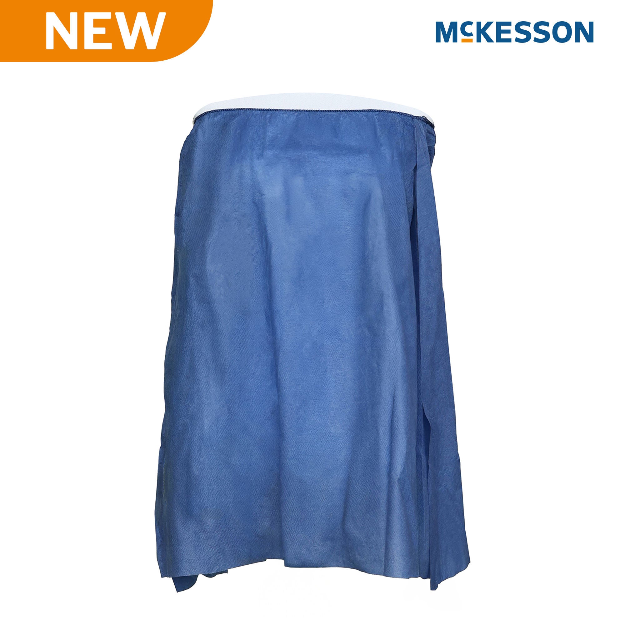 McKesson Strapless Exam Gown, One Size Fits Most, Blue, 2 x 2 Feet