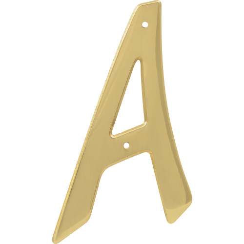 Hillman 4" Nail-On Brass House Letter | Numbers And Letters | Address ...