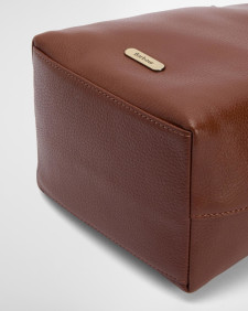 Cedar Leather Bucket Bag 