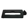 Rubbermaid Commercial, Slim Jim, Paper Slot Insert, Rectangle, Resin, Black, Receptacle Lid