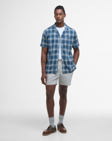 Fairlands Check Short-Sleeved Shirt Dusk Blue