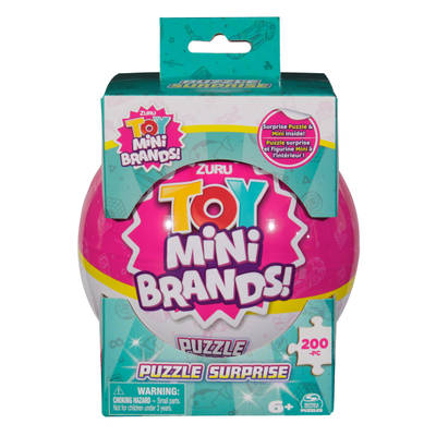 Mini Brands 200-Piece Surprise Toy Puzzle with Surprise Collectible Mini Brands Figure, Styles Will Vary, for Families and Kids Ages 4+