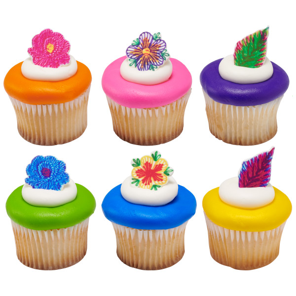 Embroidery Flowers Assortment Sweet Décor® Printed Edible Decorations