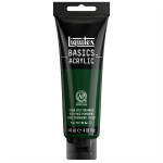 Liquitex BASICS Acrylic Paint 118 mL Tube Permanent Green Deep