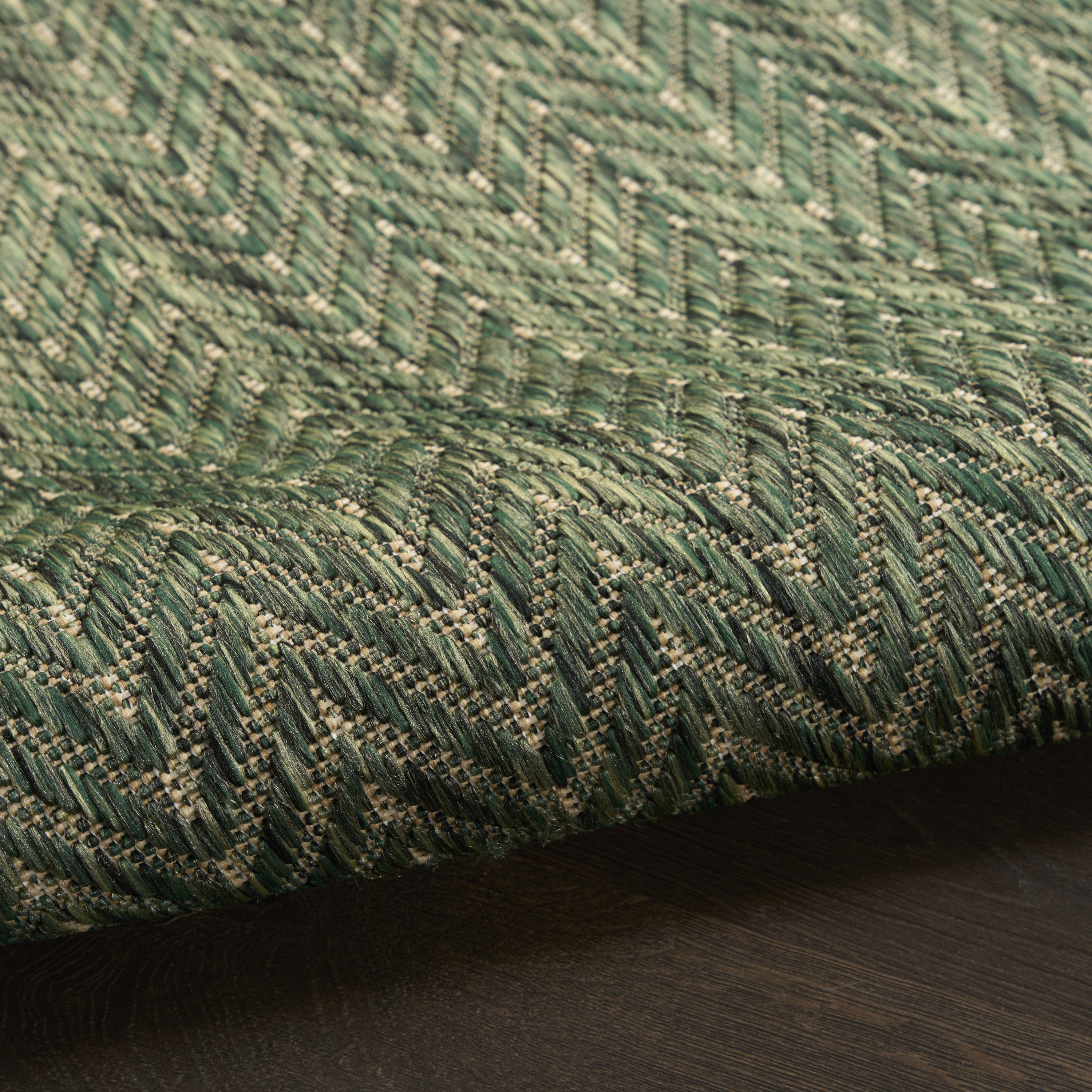 Nourison Horizon Indoor/Outdoor 8' x 10' Green Modern Rug