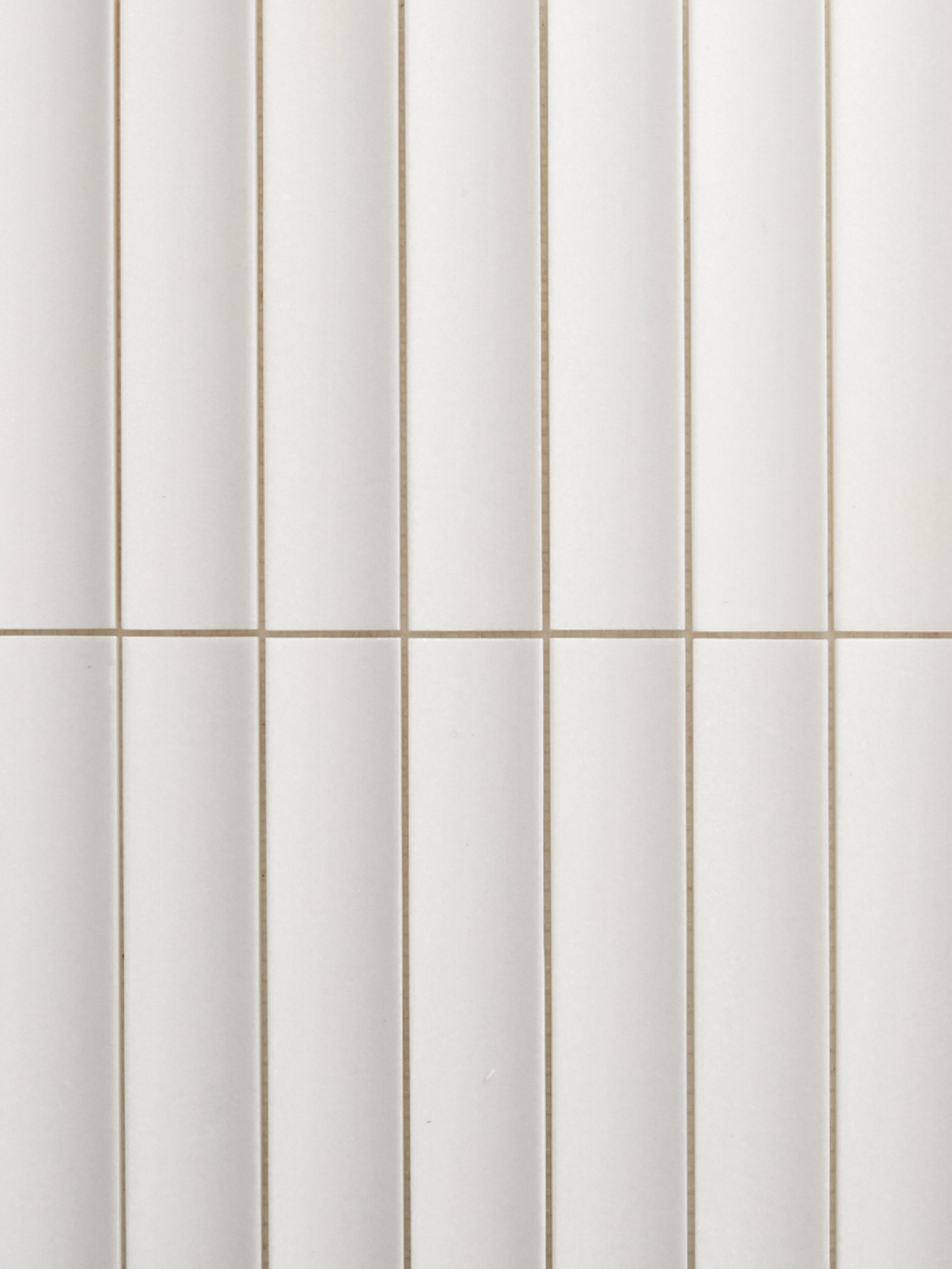 2 rows of white tile.