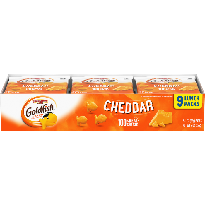 Cheddar Cheese Crackers, 9 count box