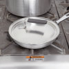 8 5/16-inch Wear-Ever® domed aluminum cover with satin finish and dipped handle