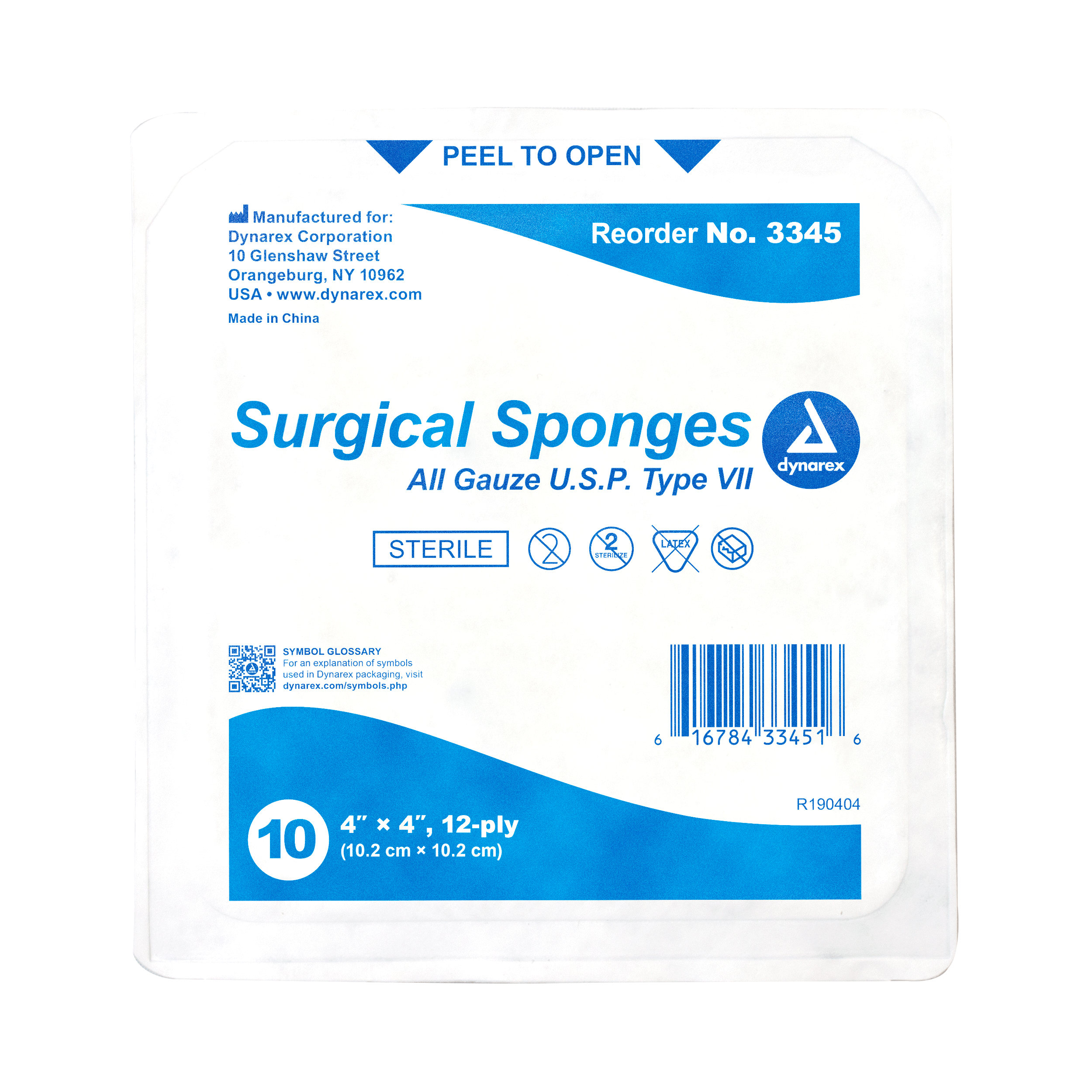 Surgical Gauze Sponge Sterile 10%27s 4