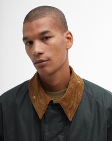 Barbour x Flower Mountain Oversized Transport Waxed Jacket Sage