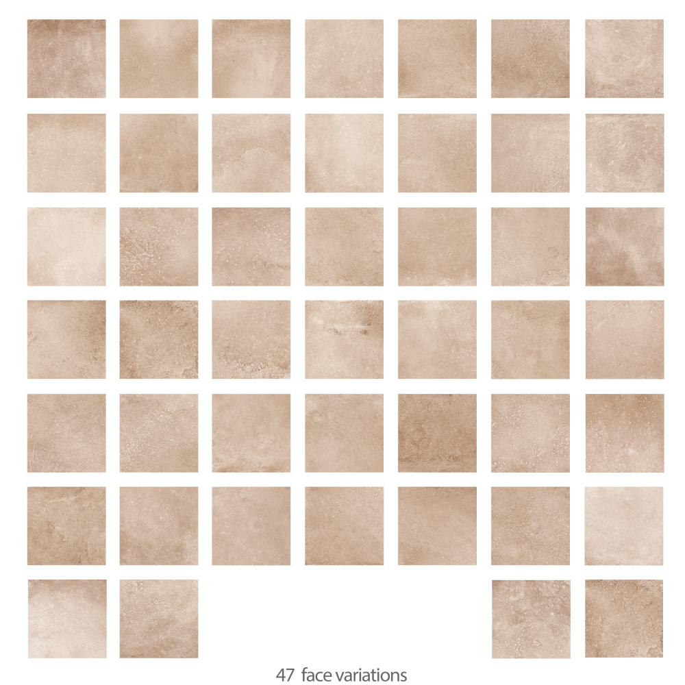 Atlas Cotto 9.75x9.75 Square Porcelain Floor and Wall Digital Pattern