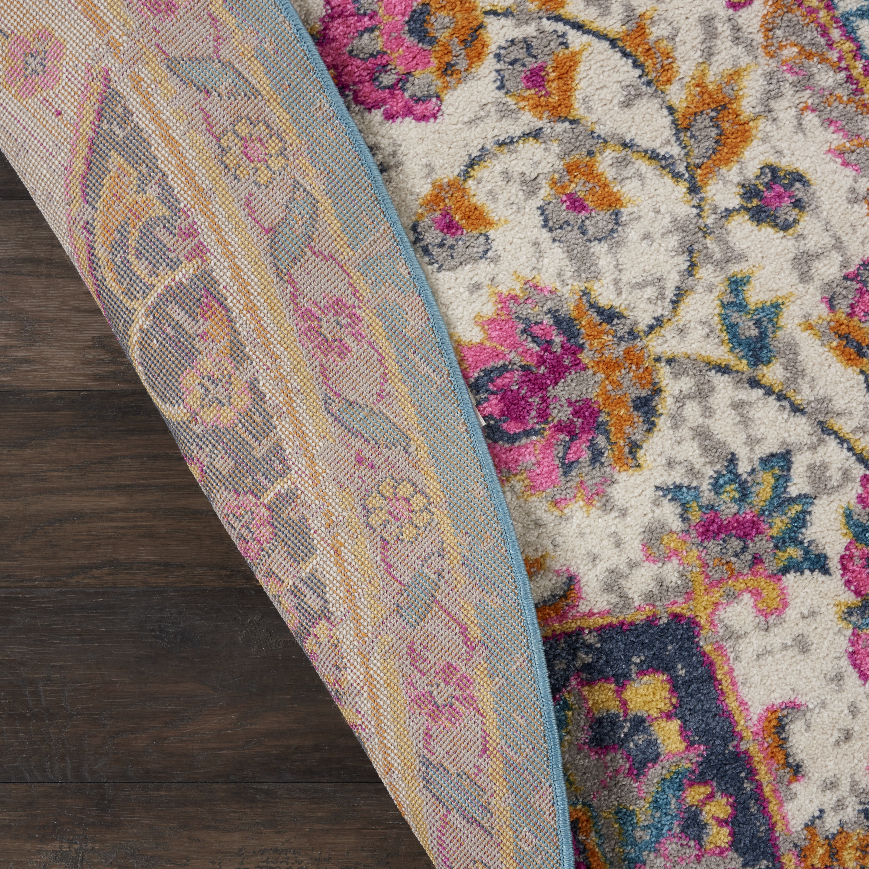 Nourison Passion 8' x Round Ivory Multicolor Transitional Indoor Rug
