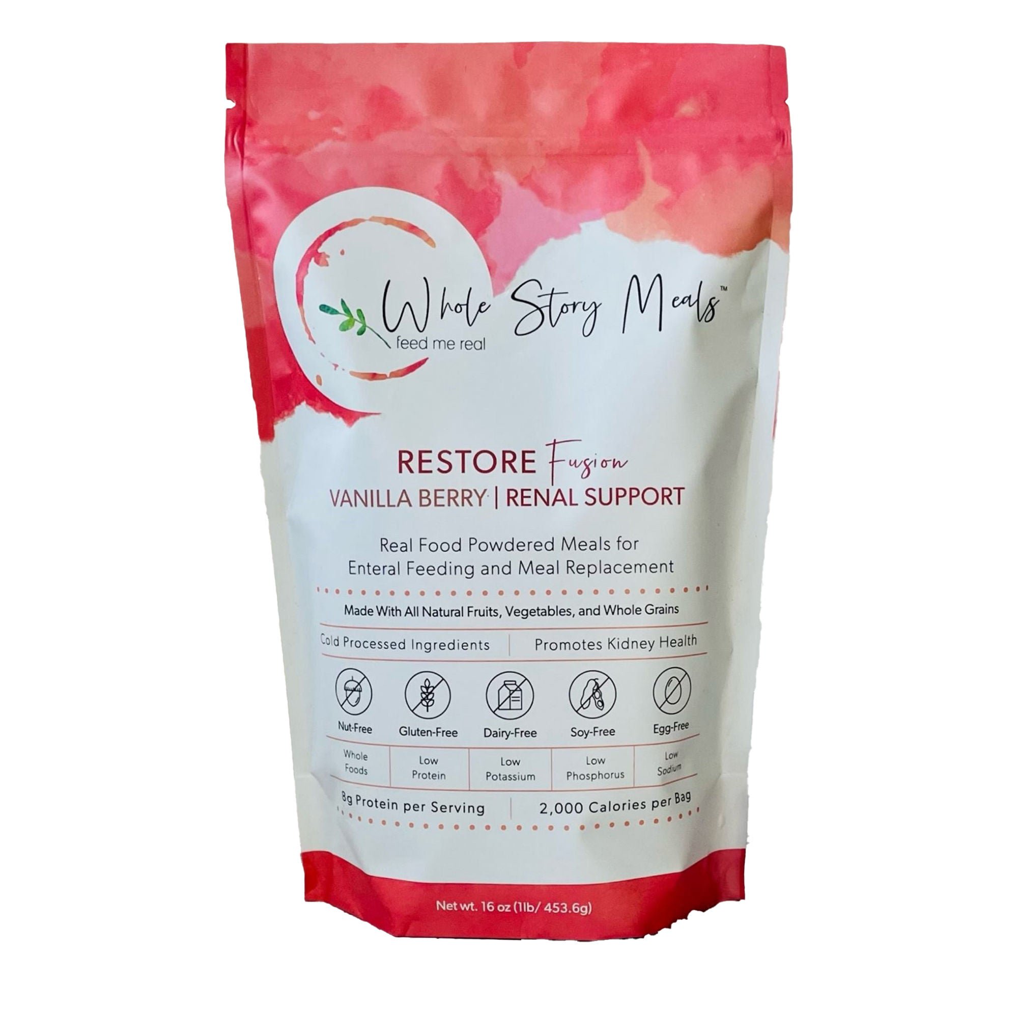 Whole Story Meals™ Restore Renal Support for Oral & Enteral Feed, Vanilla Berry