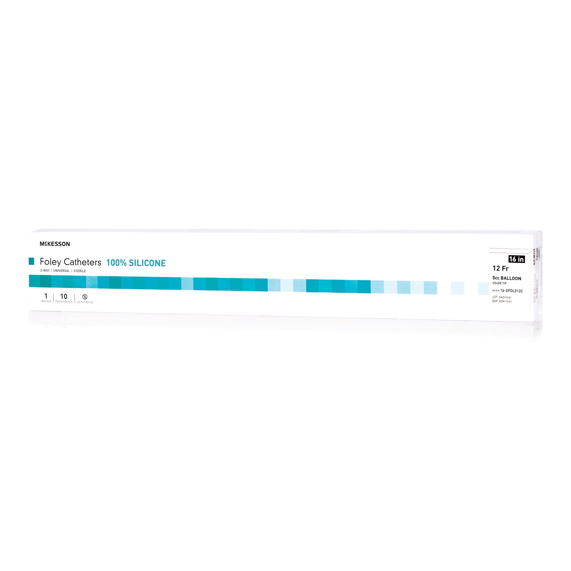 McKesson Brand CATHETER, FOLEY COUDE TIP 100%SIL 12FR 5CC (10/BX 20BX/CS)
