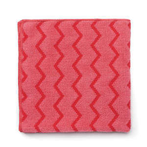 Rubbermaid Commercial, HYGEN™, 16"x16", Microfiber, Cloth, Red